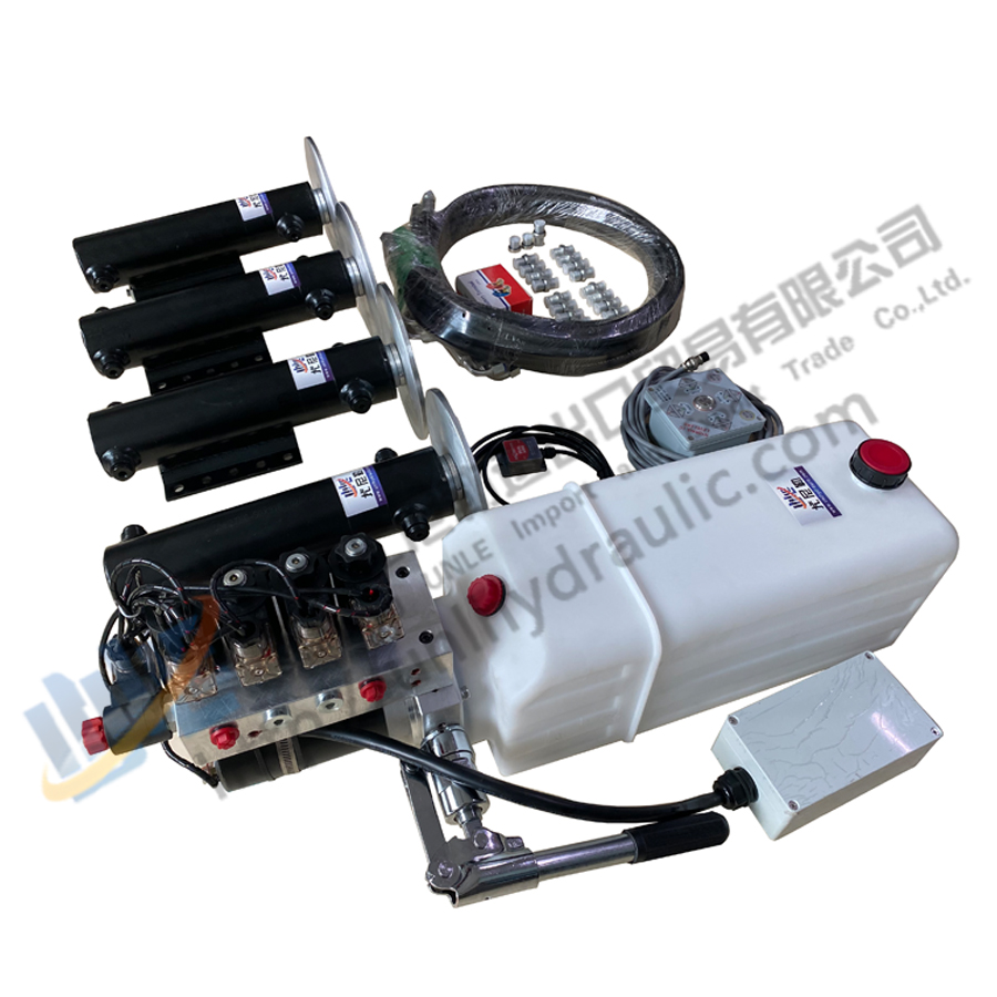 Hydraulic cylinder camping trailer mini caravan support legs with