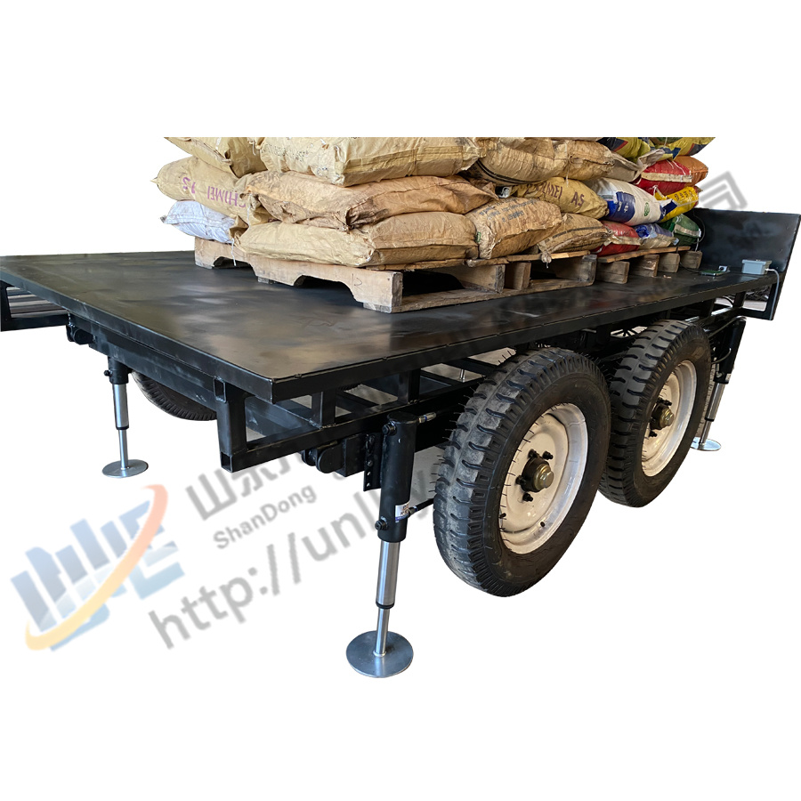 Double action hydraulic self balancing system for Fiat Ducato caravans