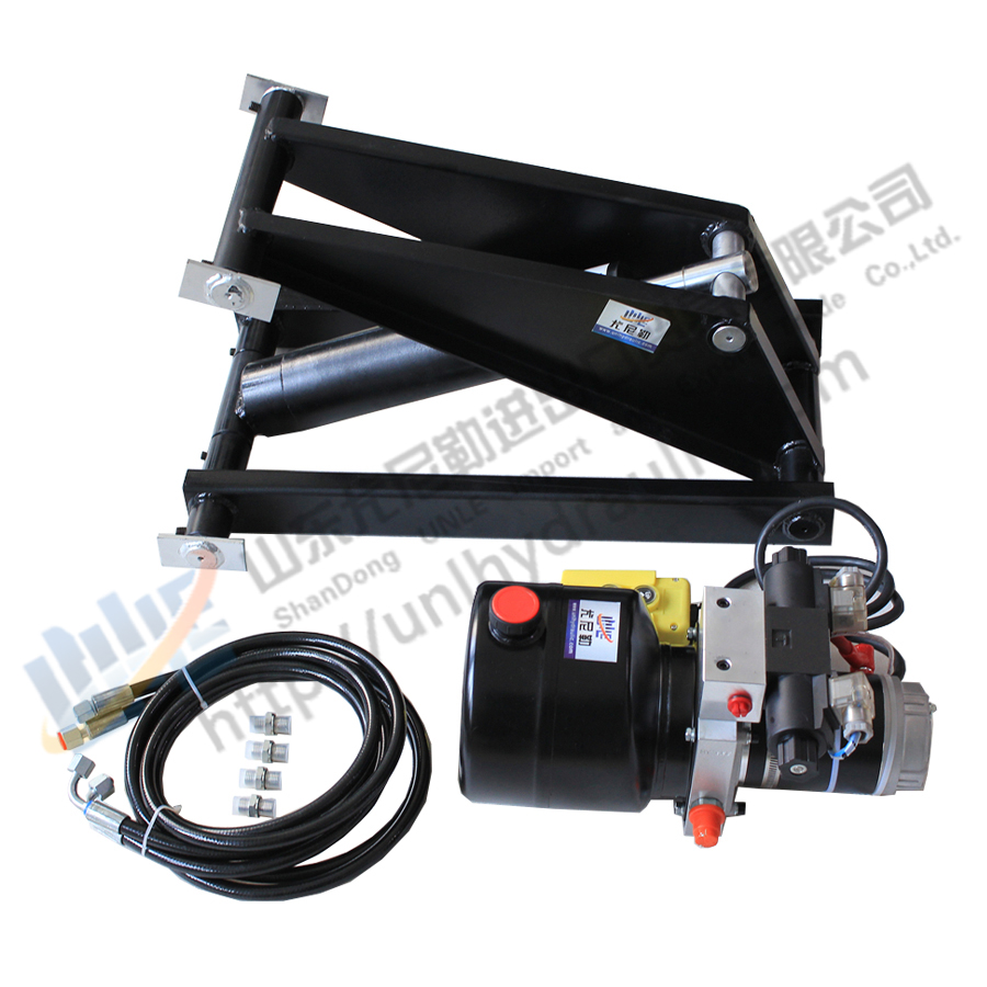 Warranty 12 month CE certificate tipper parts 12V hydraulic jack for tipper truck dump trailer