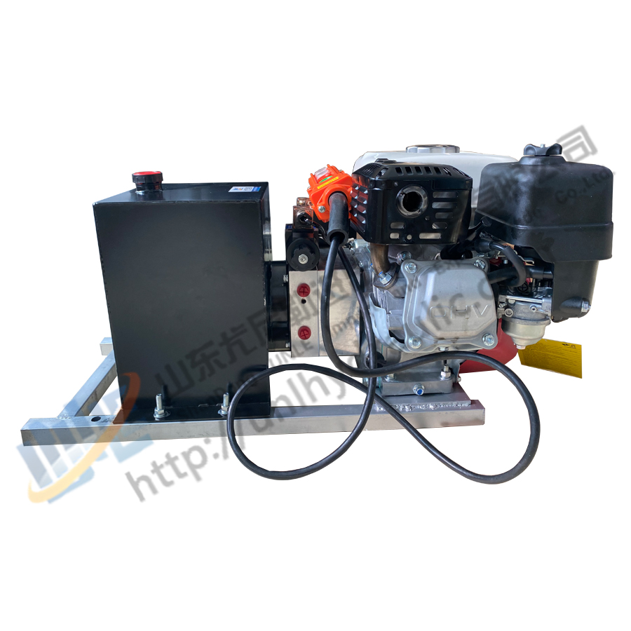 Diesel engine powered double hydraulic power pack engine driven