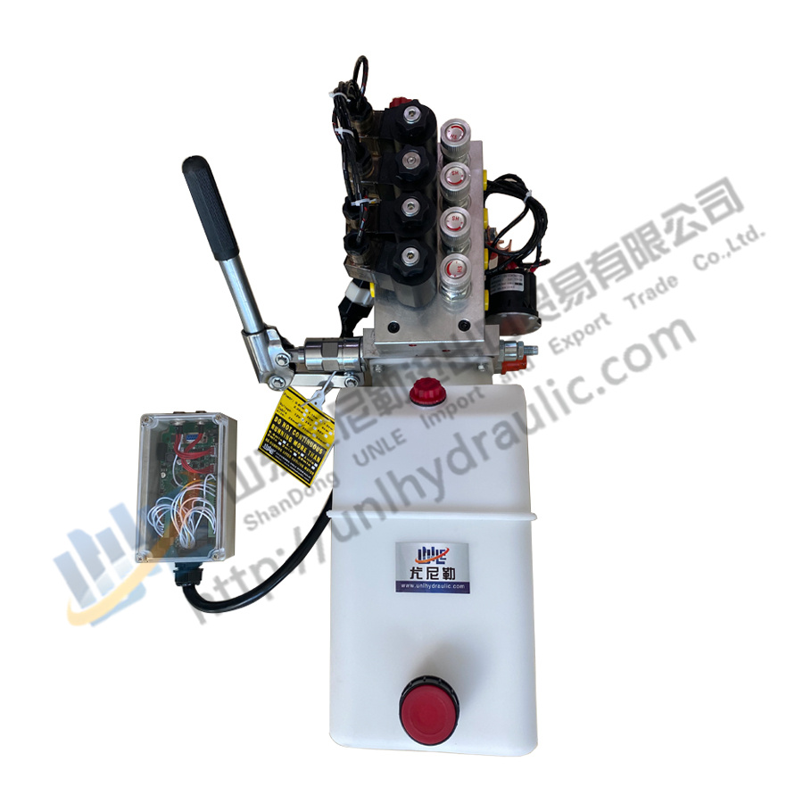 4leg hydraulic system for trailer self leveling hydraulic self