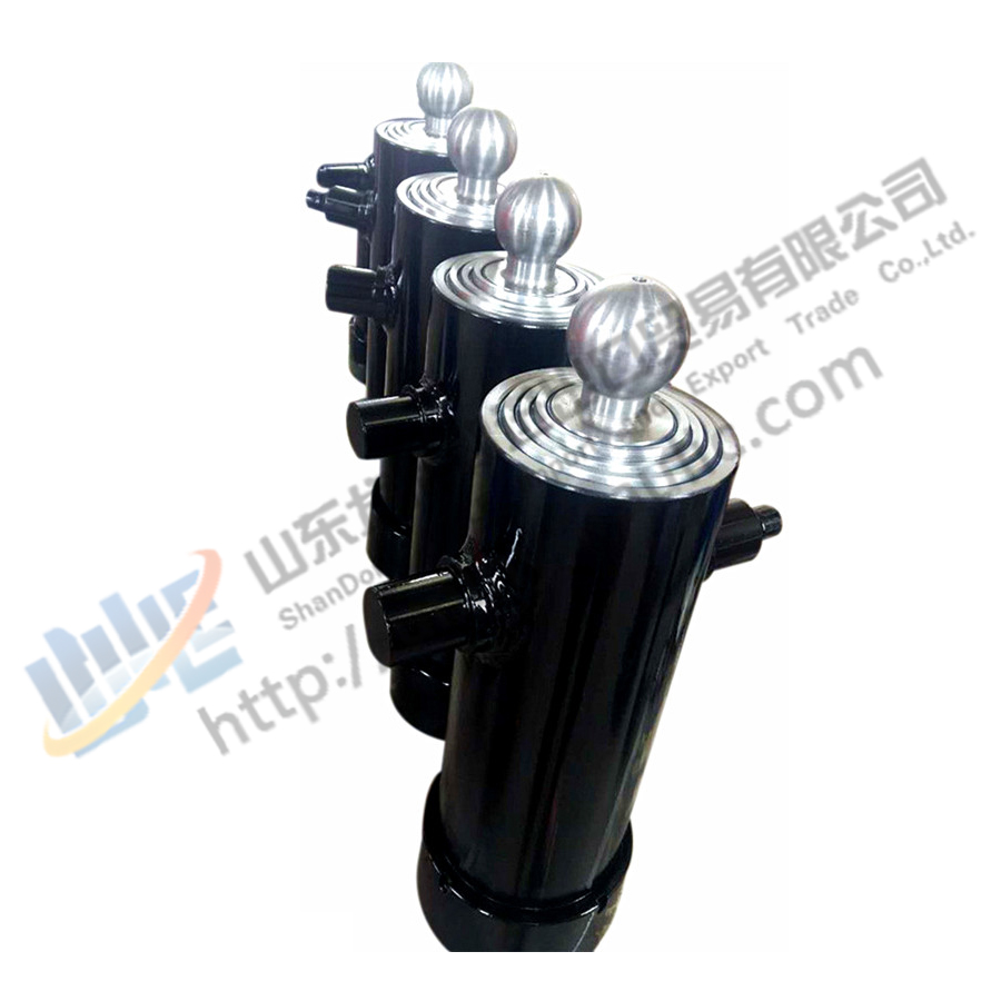 single acting underbody telescopic hydraulic cylinders for dump truck